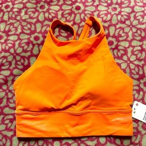 NWT lulu high neck bra in raspberry cream!!!